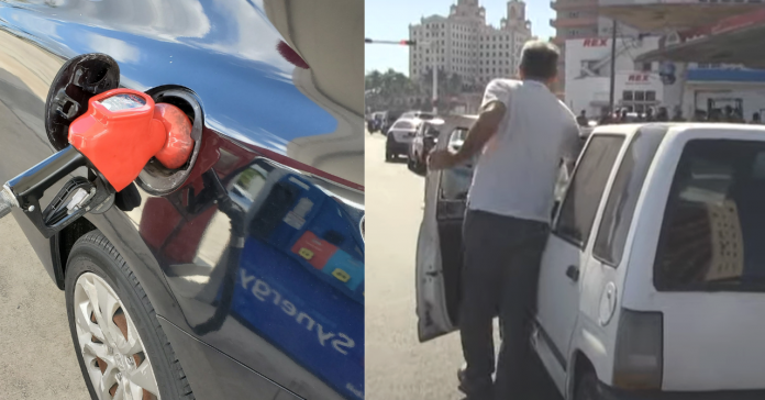 Largas colas por límites en venta de gasolina en La Habana y Matanzas