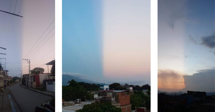 Curioso efecto óptico divide en 2 el cielo de Santiago de Cuba