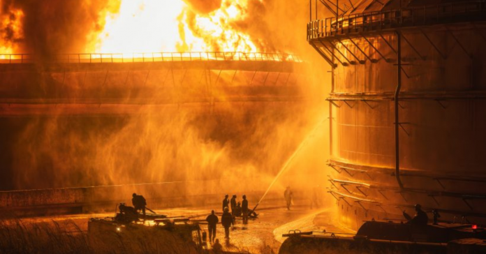 Explosión en Matanzas provoca enorme incendio en tanque de petróleo