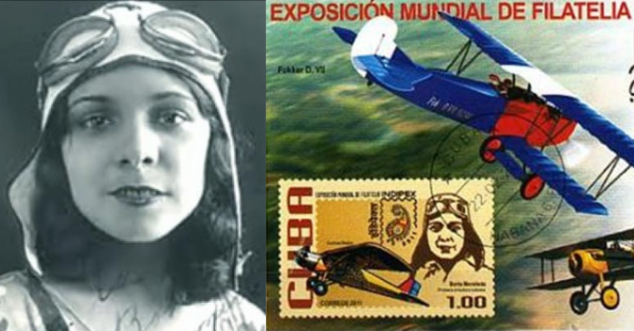 Berta Moraleda, la primera piloto de avión cubana